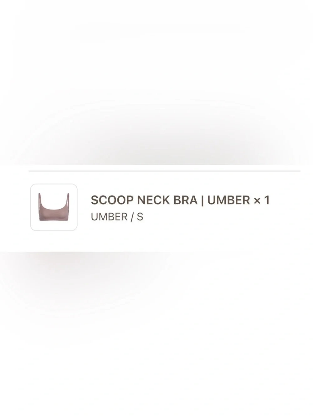 SKIMS Soft Stretch Bralette - Taupe Brown - Picture 3 of 3